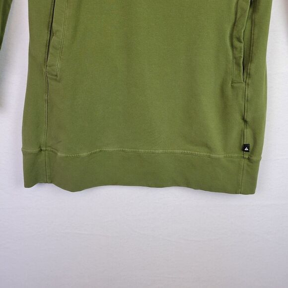 American Giant Womens Tunic Hoodie Dress Size Small Green Pullover Sweatshirt - Picture 7 of 10